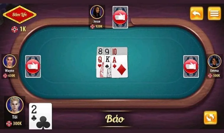 Bàn chơi Sâm Lốc Nhà Cái VNBet77